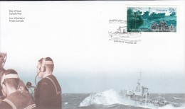 Canada FDC Scott #2107 50c Corvette In Submarine Scope - 60th Anniversary Battle Of The Atlantic - 2001-2010