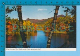 White Mountain USA( Moat Mtn. And Red Eagle Pond ) Post Card Carte Postale Recto/verso - White Mountains