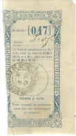 Bon De Poste  Timbre à Date 3/11/1913 Bordeaux - Autres & Non Classés