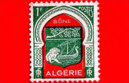 ALGERIA - Usato - 1956 - Stemmi Araldici - Stemmi Di Città Algerine - Bône - 1 - Gebraucht