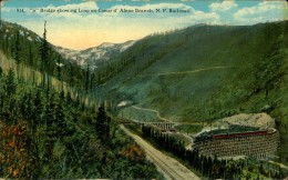 N° 300 OO  S BRIDGE SHOWING LOOP ON COEUR D ALENE BRANCH N P RAILROAD - Other & Unclassified