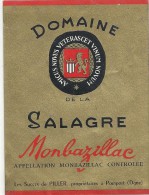 --DOMAINE DE LA SALAGRE--MONBAZILLAC---LES Succrs DE PILLER.PROP A POMPORT-- - Monbazillac