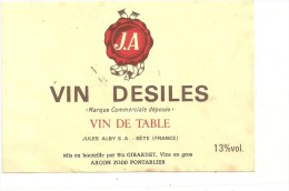 --VIN DESILES--jules ALBY S.A  SETE--13°-- - Languedoc-Roussillon