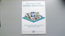 UNO-New York 661/2, 667/78 Souvenir-Folder 1994 **/mnh, Jahreszusammenstellung 1994 - Neufs