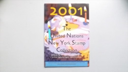 UNO-New York 860/1, 870/3, 880/8, Bl. 21, Souvenir-Folder 2001 **/mnh, Jahreszusammenstellung 2001 - Unused Stamps