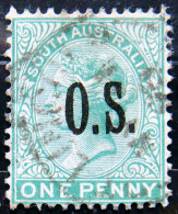 SOUTH AUSTRALIA 1891 1d Queen Victoria Service USED ScottO55 CV$3.50 - Oblitérés