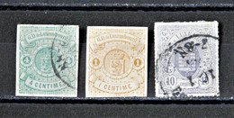 LUXEMBOURG - 1865 N° 15 O -16a * - 17 O (= 6 % Côte) - 1859-1880 Armoiries