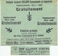 POSTCHEQUE Brief Met Publicity/publicité  Postcheques 1934 Journal Het Laatste Nieuws   Ect.. Recto/verso  . - Other & Unclassified