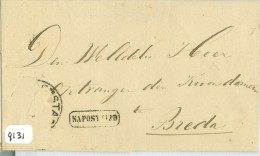 NA POSTTIJD * BRIEFOMSLAG Uit 1861 Van LANGSTEMPEL DINTELOORD Naar BREDA  (9131) - Brieven En Documenten