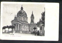 F2291 Torino, Basilica Di Superga - Annullo Tondo Riquadrato Storia Postale - Kirchen