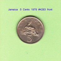 JAMAICA   5  CENTS  1978   (KM # 53) - Giamaica