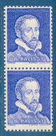 Paire De Vignettes Expérimentales N°Pa8 Palissy Outremer - Proofs, Unissued, Experimental Vignettes