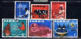 Z+ Sambia 1964 Mi 2 4-8 Freimarken - Zambia (1965-...)