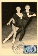CP  PREMIER JOUR  RARE CHAMP DU MONDE COUPLES LYON 1971 - Figure Skating