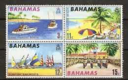 BAHAMAS  - 1969 TOURISM SET OF 4 MNH ** (BLOCK)  SG 333-6  Sc 290-3 - 1963-1973 Ministerial Government