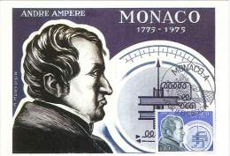 CM Monaco - André Ampère - 1975 - Maximumkarten (MC)