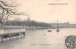 Angers   49     Inondations 1904    Le Quai Gambetta  Bateau-Lavoir - Angers