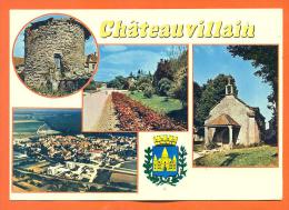 Dpt  52  Chateauvillain  "   Carte Multivues  "  CPSM GF - Chateauvillain