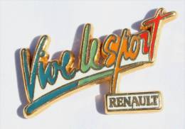 Pin's RENAULT - VIVE LE SPORT - Le Logo Multicolore - A.B - D963 - Arthus Bertrand