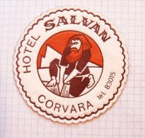 Hotel SALVAN CORVARA Italy‎, BEERMAT Beer Mats - Coaster, Sous Bock, Paper Napkin Papierserviette Servi - Paper Napkins (decorated)
