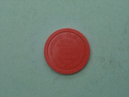 Jeton STEKELBEES Bureau / Plastiek Rood ( For Grade, Please See Photo ) !! - Firma's