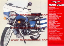 Moto Guzzi V 50 Polizia 500 Depliant Originale Genuine Brochure Prospekt - Engines