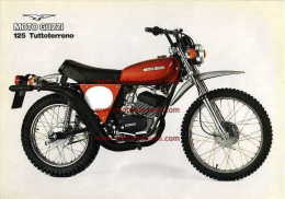 Moto Guzzi 125 Tuttoterreno 1977 Depliant Originale Factory Original Brochure - Motores