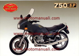 Moto Guzzi 750 SP 1990 Depliant Originale Factory Original Brochure - Motori