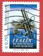ITALIA REPUBBLICA USATO - 2013 - Turismo - Manifesto ENIT - € 0,70 - S. ---- - 2011-20: Used