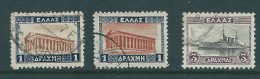 Greece 1931 - 1935  Landscapes Re-Issue 3 Values Used Y0141 - Usati