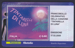 2009 ITALIA REPUBBLICA "TINTARELLA DI LUNA" TESSERA FILATELICA - Filatelistische Kaarten