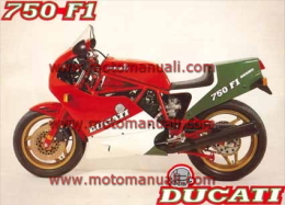 Ducati 750 F1 1986 Depliant Originale Factory Original Brochure - Motores