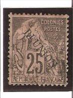 TIMBRES DES COLONIES FRANCAISES 1881  Surchargés  N° 24  Oblitéré - Oblitérés
