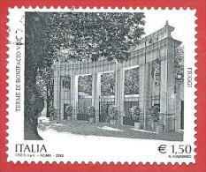 ITALIA REPUBBLICA USATO - 2012 - Terme Di Bonifacio VIII, Fiuggi - € 1,50 - S. 3338 - 2011-20: Afgestempeld