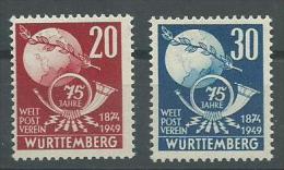 140017759  WURTTEMBERG  YVERT   Nº  51/2  **/MNH - Württemberg