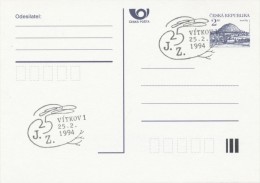 Czech Rep. / Comm. Postmark (1994) Vitkov 1: 25th Anniversary Of Death Jan Zajic (1950-1969) Czech Student + (I7700) - Lettres & Documents