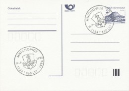 Czech Rep. / Comm. Postmark (1994) Mnichovice: 1134 - 860 Years - 1994; Town Blazon: Two Ostriches, Armor-bearer (I7711) - Straussen- Und Laufvögel