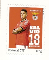 Portugal ** & Eduardo Antonio "Toto" Salvio, Benfica 33º Campeonato Nacional, 2013-2014 - Vignettes D'affranchissement (Frama)