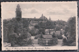 Plauen - Blick Auf Isodore Schmidt Brunnen Und Rathaus - Plauen