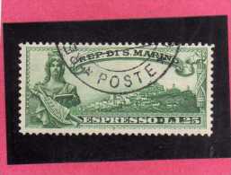 SAN MARINO 1929 ESPRESSI SPECIAL DELIVERY ESPRESSO LIBERTA´ FREEDOM LIRE 1,25 USATO USED - Express Letter Stamps