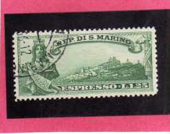 SAN MARINO 1929 ESPRESSI SPECIAL DELIVERY ESPRESSO LIBERTA´ FREEDOM LIRE 1,25 USATO USED - Express Letter Stamps