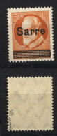 Saar,23,DI,xx,gep. - Unused Stamps