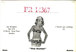 Very Old QSL Card From Jan Korsgren "The Hunter", Stora Tuna, Sweden (PR 14367) - Year 1968 - CB-Funk