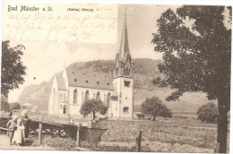 RARE ! :  MUNSTER Am STEIN Katholische Kirche 1905 - Bad Muenster A. Stein - Ebernburg