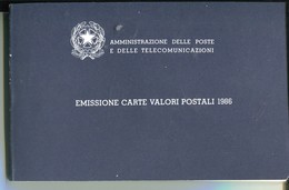 1986 Italia - Annata Completa ** MNH Nel Libretto Ufficiale - Années Complètes
