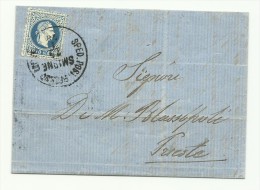 1878 Lettre : 10sld Bleu , Cachet Sped Post Press Smirne Pour Trieste - Oostenrijkse Levant