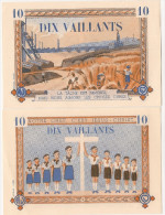 FRANCE / FRANCIA - BON DE 10 VAILLANTS 1942 - Bons & Nécessité