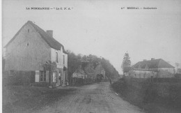 50 - La NORMANDIE "La C.P.A." BREHAL - Gaillerbois. Avec Attelage. - Brehal