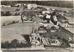 CPSM 85 LES HERBIERS - En Avion Au Dessus De Les Herbiers - Panorama Du Calvaire Et De L'Hôpital - Carte Rare - Les Herbiers