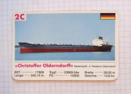 Christoffer Olderndorff - Tanker,  Germany / Playing Card, Super Trumpf - Sonstige & Ohne Zuordnung